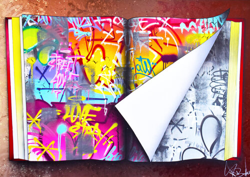 UNE PAGE SE TOURNE di Vincent Bardou, Pittura in vendita su Singulart