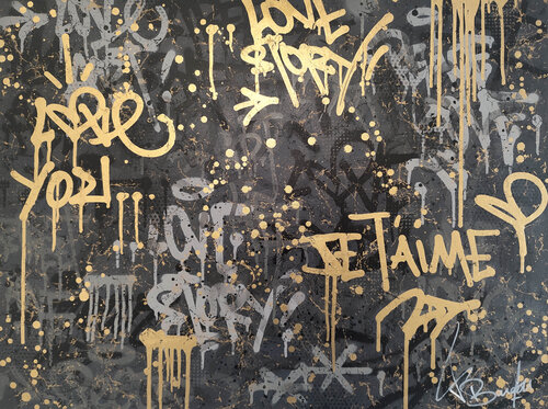 BLACK LOVE di Vincent Bardou, Pittura in vendita su Singulart