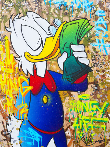 PICSOU MONEY DRUG van Vincent Bardou, Schilderij te koop op Singulart
