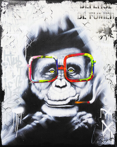 Monkey Painting von Vincent Bardou, Malerei kaufen auf Singulart