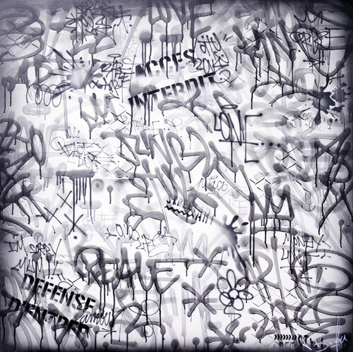 BLACK IS BLACK di Vincent Bardou, Pittura in vendita su Singulart