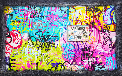 PARADISE IS HERE van Vincent Bardou, Schilderij te koop op Singulart