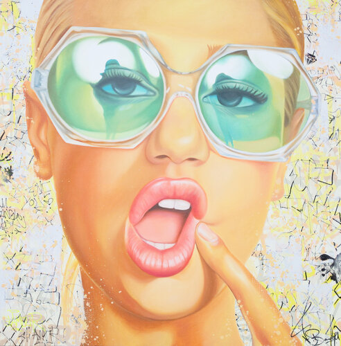 RETRO PORTRAIT van Vincent Bardou, Schilderij te koop op Singulart