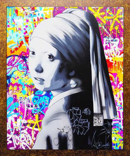 MEISJE MET DE PAREL di Vincent Bardou, Pittura in vendita su Singulart