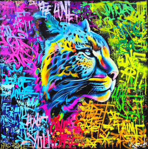 PANTHER ART van Vincent Bardou, Schilderij te koop op Singulart