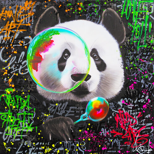 PANDA ART by Vincent Bardou, Painting for Sale on Singulart