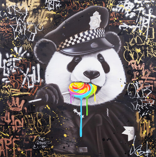 PANDA PAINTING di Vincent Bardou, Pittura in vendita su Singulart