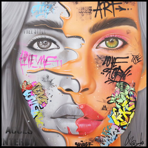 GRAFFITI DE L'AME di Vincent Bardou, Pittura in vendita su Singulart