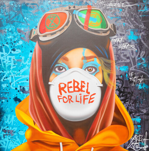 REBEL FOR LIFE di Vincent Bardou, Pittura in vendita su Singulart