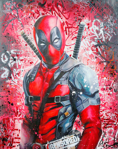 DEADPOOL ART van Vincent Bardou, Schilderij te koop op Singulart