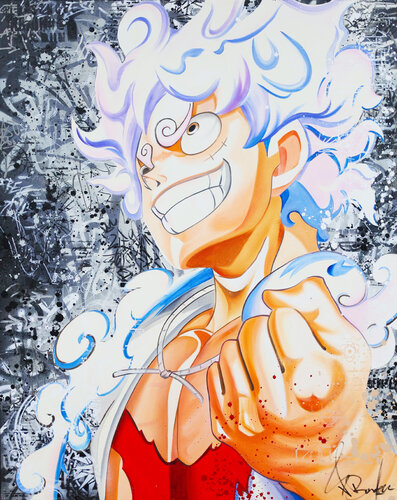 LUFFY GEAR 5 ONE PIECE di Vincent Bardou, Pittura in vendita su Singulart