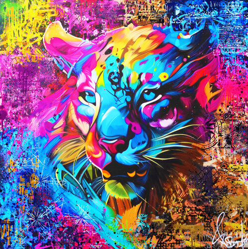 PUMA STREET ART van Vincent Bardou, Schilderij te koop op Singulart