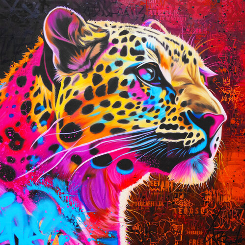 CITY PANTHER di Vincent Bardou, Pittura in vendita su Singulart