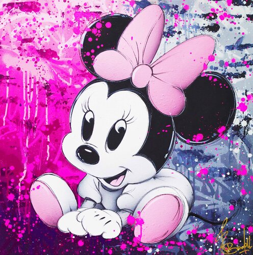 BABY MINNIE MOUSE van Vincent Bardou, Schilderij te koop op Singulart