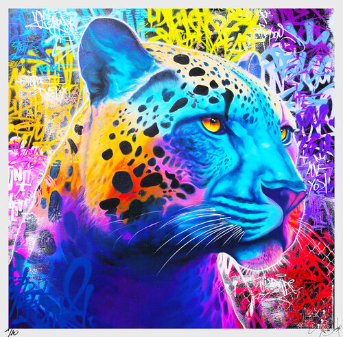 PANTHER STREET ART von Vincent Bardou, Druck kaufen auf Singulart
