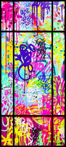 LITTLE WINDOW OF STREET ART di Vincent Bardou, Pittura in vendita su Singulart