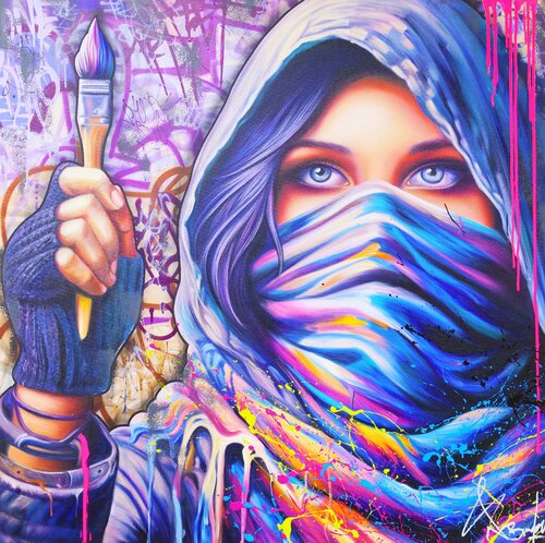 LA REBELLION EST UN ART di Vincent Bardou, Pittura in vendita su Singulart