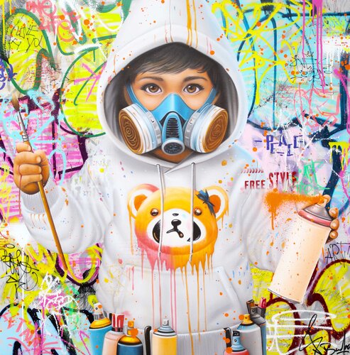 BABY REBEL von Vincent Bardou, Malerei kaufen auf Singulart