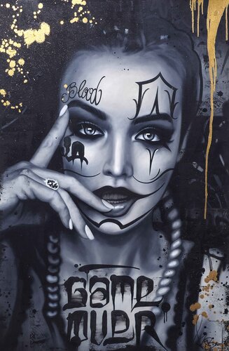 BAD GIRL di Vincent Bardou, Pittura in vendita su Singulart