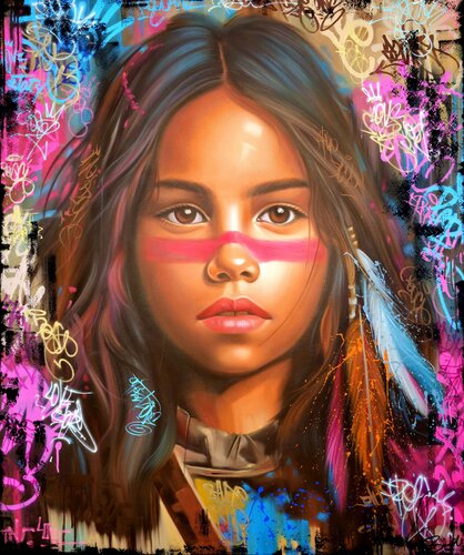 Spirit Of The Earth van Vincent Bardou, Schilderij te koop op Singulart