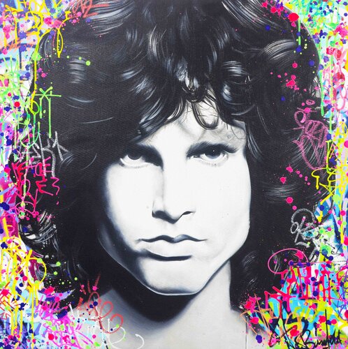 Jim Morrison van Vincent Bardou, Schilderij te koop op Singulart