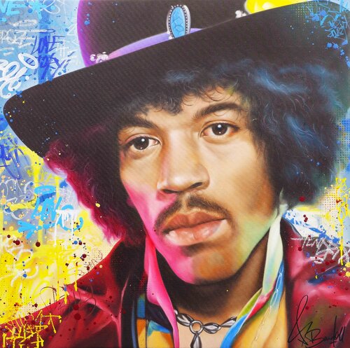 Jimi Hendrix von Vincent Bardou, Malerei kaufen auf Singulart