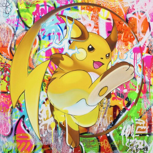 Pokemon Raichu de Vincent Bardou, Pintura a la venta en Singulart