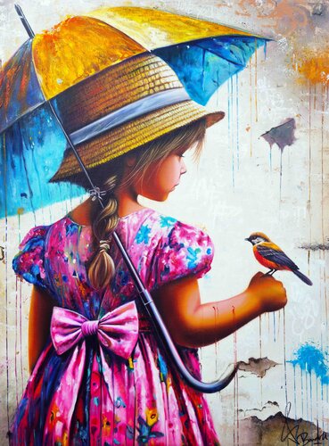 La Promesse de l'Oiseau van Vincent Bardou, Schilderij te koop op Singulart