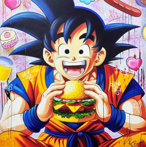 Goku Pop van Vincent Bardou, Schilderij te koop op Singulart