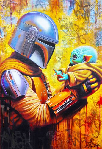 The Mandalorian & Grogu de Vincent Bardou, Pintura a la venta en Singulart