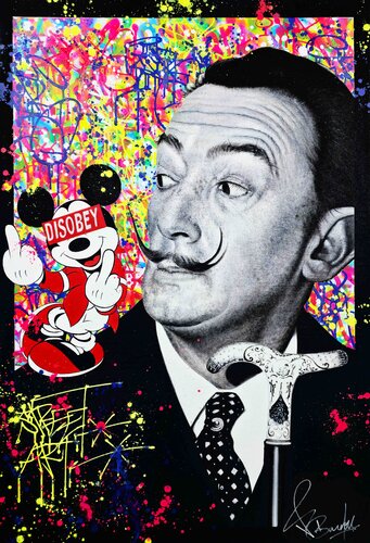 Salvador Dali Disobey van Vincent Bardou, Schilderij te koop op Singulart