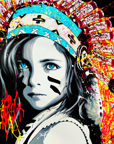 BEAUTIFUL INDIAN van Vincent Bardou, Schilderij te koop op Singulart