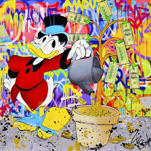 PICSOU MONEY MONEY van Vincent Bardou, Schilderij te koop op Singulart