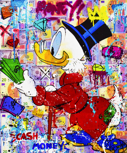 PICSOU MONEY van Vincent Bardou, Schilderij te koop op Singulart