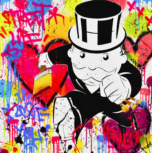 MONOPOLY IN LOVE van Vincent Bardou, Schilderij te koop op Singulart