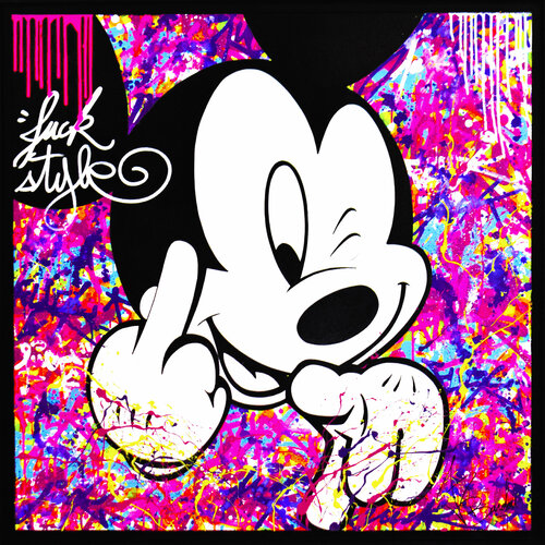 MICKEY FUCK STYLE di Vincent Bardou, Pittura in vendita su Singulart