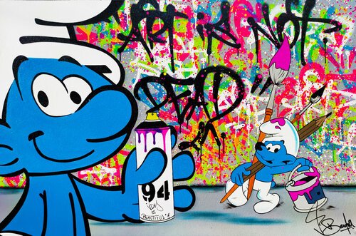 ART IS NOT DEAD van Vincent Bardou, Schilderij te koop op Singulart