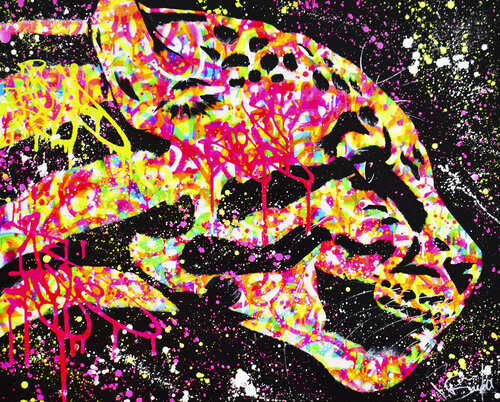 PANTHER POP van Vincent Bardou, Schilderij te koop op Singulart