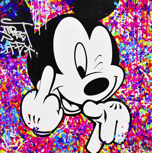 MICKEY FUCK di Vincent Bardou, Pittura in vendita su Singulart