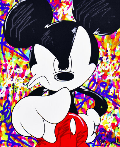 ANGRY MICKEY di Vincent Bardou, Pittura in vendita su Singulart
