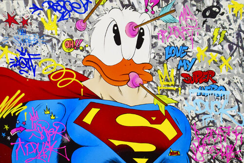 SUPER DUCK van Vincent Bardou, Schilderij te koop op Singulart