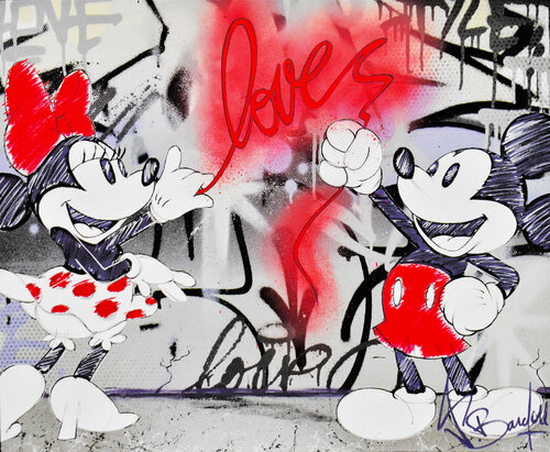 LOVE IS LOVE van Vincent Bardou, Schilderij te koop op Singulart