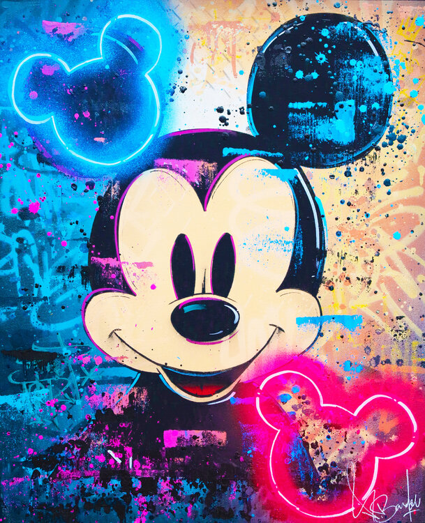 MICKEY MOUSE NEON ART Vincent Bardou
