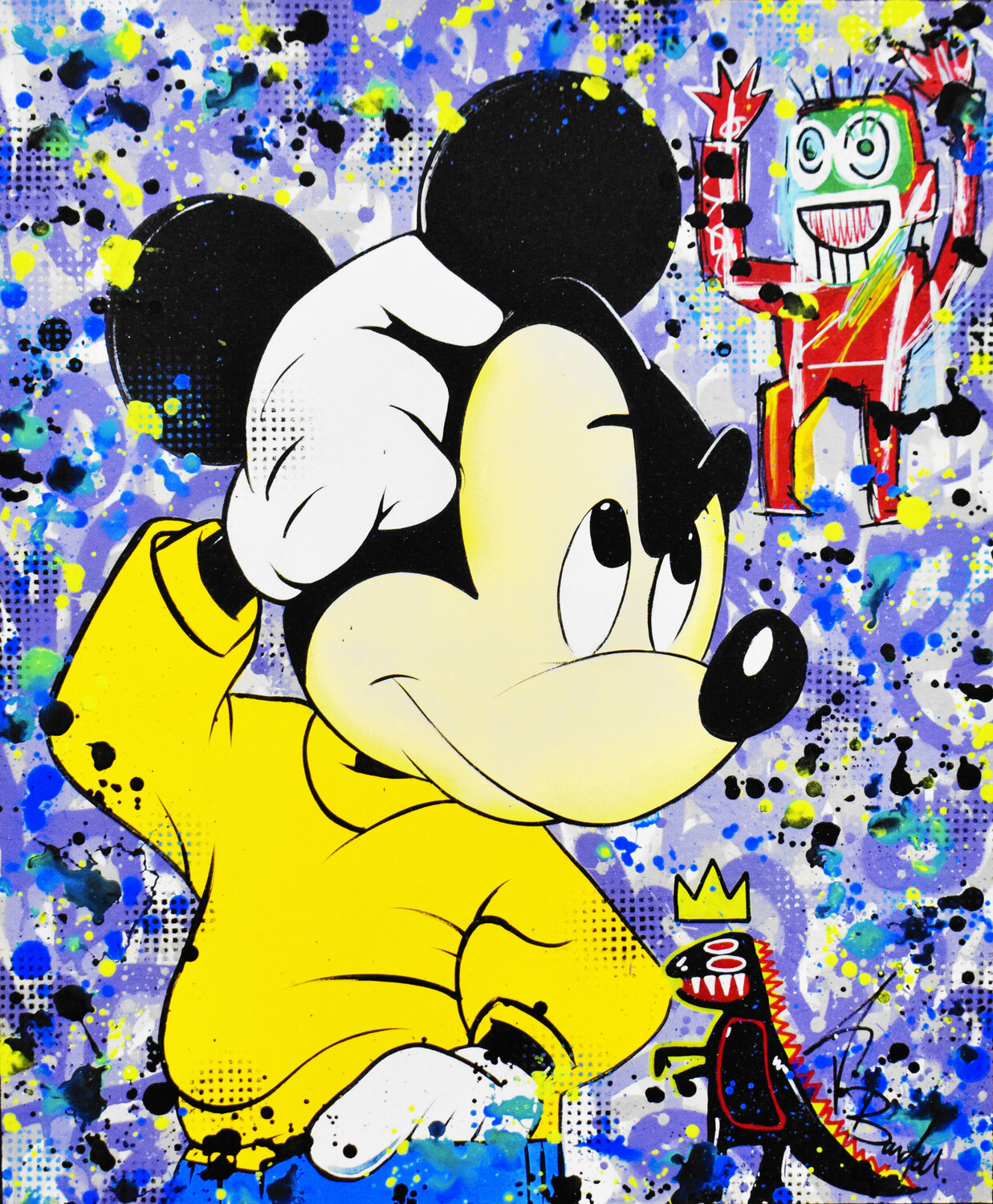 MICKEY VS BASQUIAT Vincent Bardou