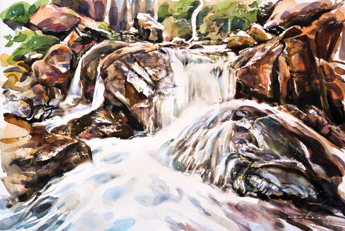 Waterfall van Soo Beng Lim, Tekening te koop op Singulart
