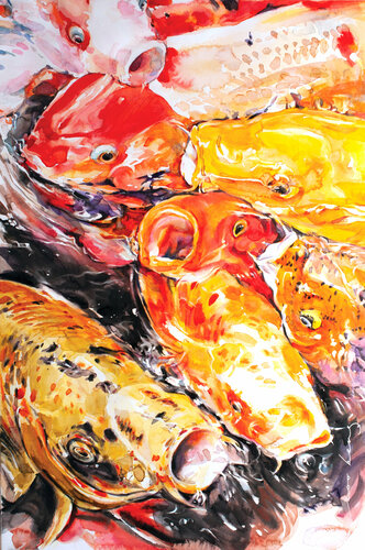 Koi Appeal de Soo Beng Lim, Dibujo a la venta en Singulart