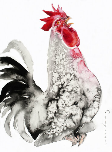 Doodle-doo (SOLD) van Soo Beng Lim, Tekening te koop op Singulart