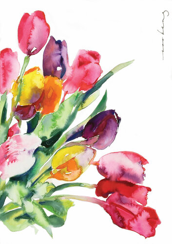 Tulip Array by Soo Beng Lim, 소묘 for Sale on Singulart