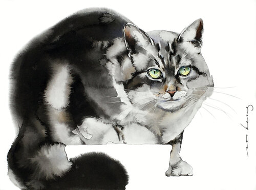 Kitty Treat par Soo Beng Lim, Dessin en vente sur Singulart