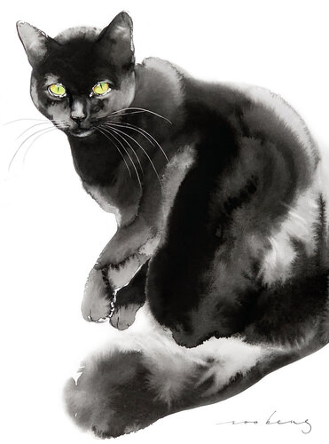 Kitty Thoughts van Soo Beng Lim, Tekening te koop op Singulart